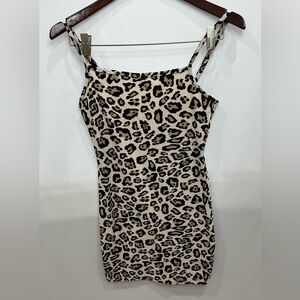 Urban Heritage cheetah print bodycon mini dress